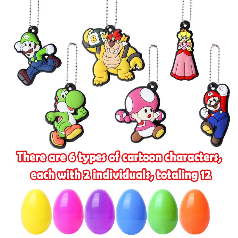 Blithely 12 Pack Easter Basket Stuffers for Kids, Easter Basket Stuffers, Easter Fillers Gifts with Keychain for Girls Boys Party Favors and Classroom Prizes - Image 3