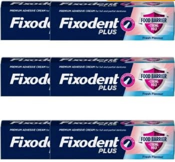 Fixodent 6 x FixodentDenture Adhesive Cream Food Seal 40g by Fixodent