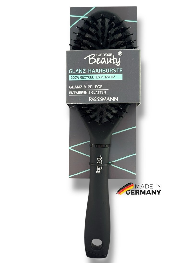 روسمان علامة تجارية ألمانية، فرشاة العناية بالشعر - تنظيف لطيف، تدليك فروة الرأس، ولمعان طبيعي، فرشاة شعر مجداف، مشاطة تصفيف الشعر. - Image 1