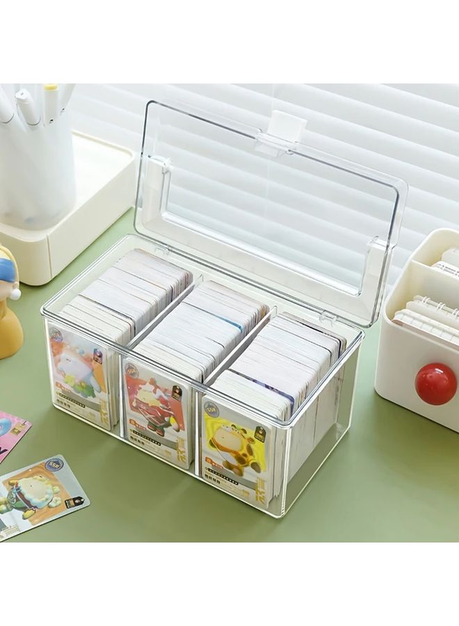 Portable Large Capacity Clear Card Storage Box Organizer For Collectors - Image 5