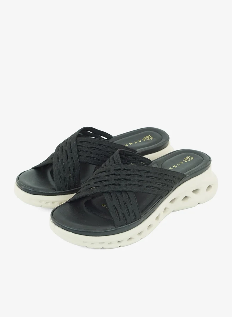 Zayna Black 221-337 Zayna Ladies Casual Slides 3F2006-912 Black for Women | Best Price UAE