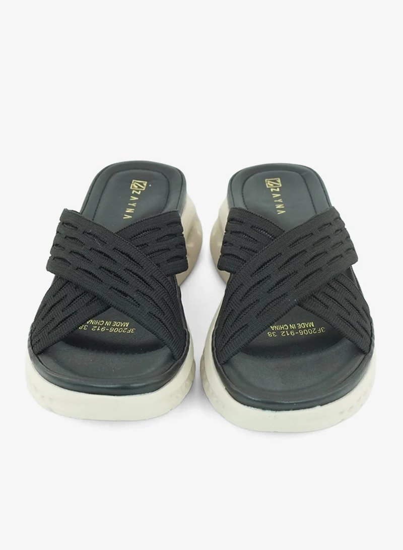 Zayna Black 221-337 Zayna Ladies Casual Slides 3F2006-912 Black for Women | Best Price UAE
