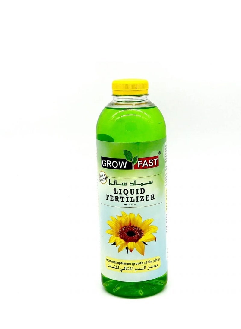 يعتبر Grow Fast Liquid Fertilizer 1 Ltr حلا متعدد الاستخدامات وفعالا لتغذية النباتات الداخلية والخارجية.