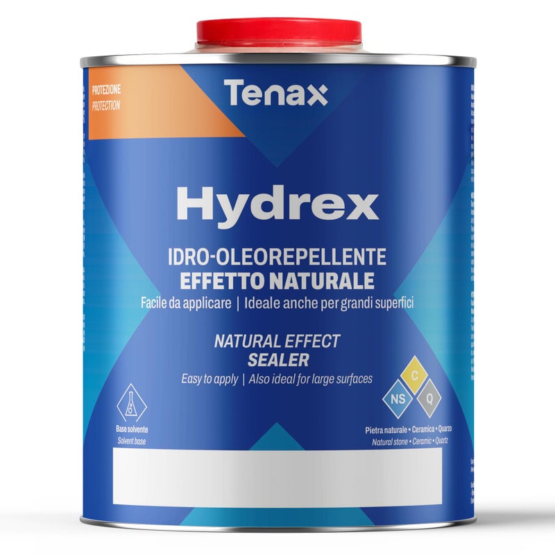 Tenax Hydrex Stone Sealer - Professional Penetrating Sealer for Granite, Marble, Natural Stone & Concrete - Stain & Water Protection for Countertops, Tile, Indoor & Outdoor Surfaces - 1 Quart - Image 1