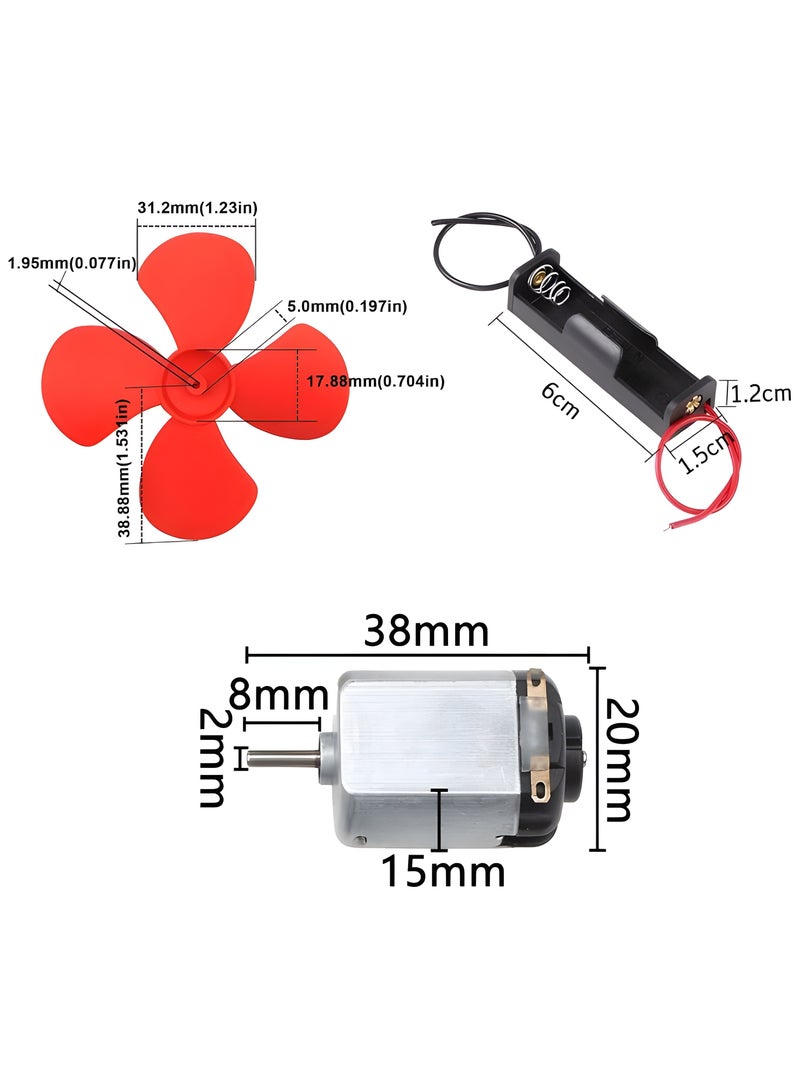 كرافت ماجيك، مجموعة محرك الدائرة الكهربائية - تعلم العلوم والتكنولوجيا والهندسة والرياضيات، تجربة علمية، مجموعة مونتيسوري التعليمية للأطفال، مشروع هندسي DIY مع لمبة واحدة ومحرك. - Image 3