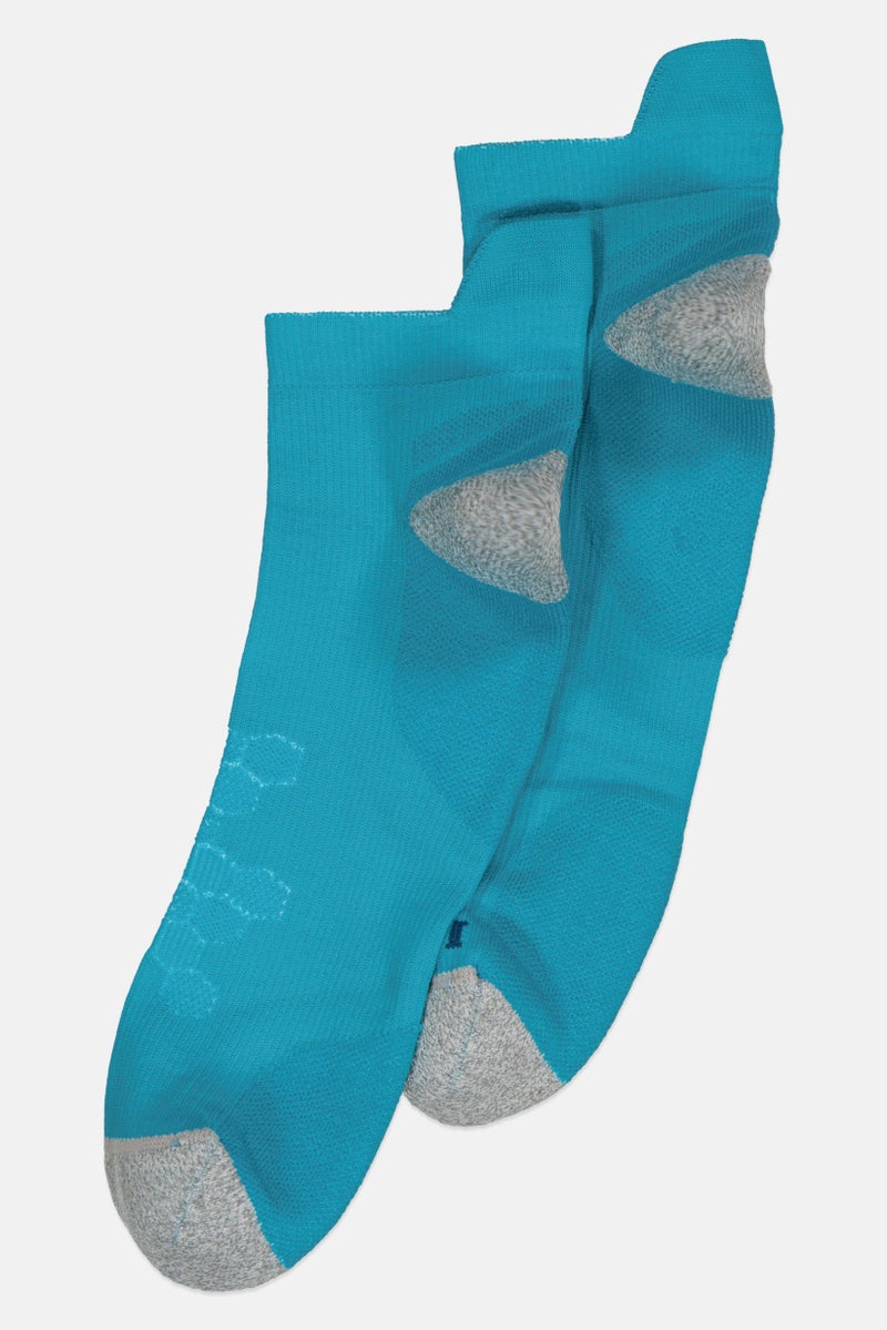 asics Men 1 Pair Brand Logo Running Socks, Multicolor