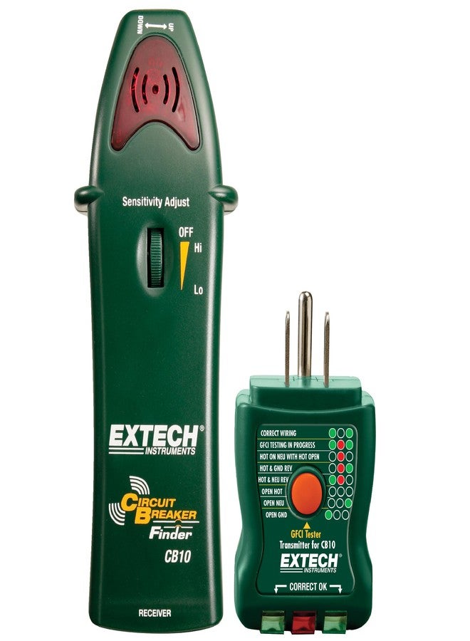 Extech CB10 Circuit Breaker Finder, Locates fuses/Breakers, Tests receptacles and GFCI Circuits - Image 1