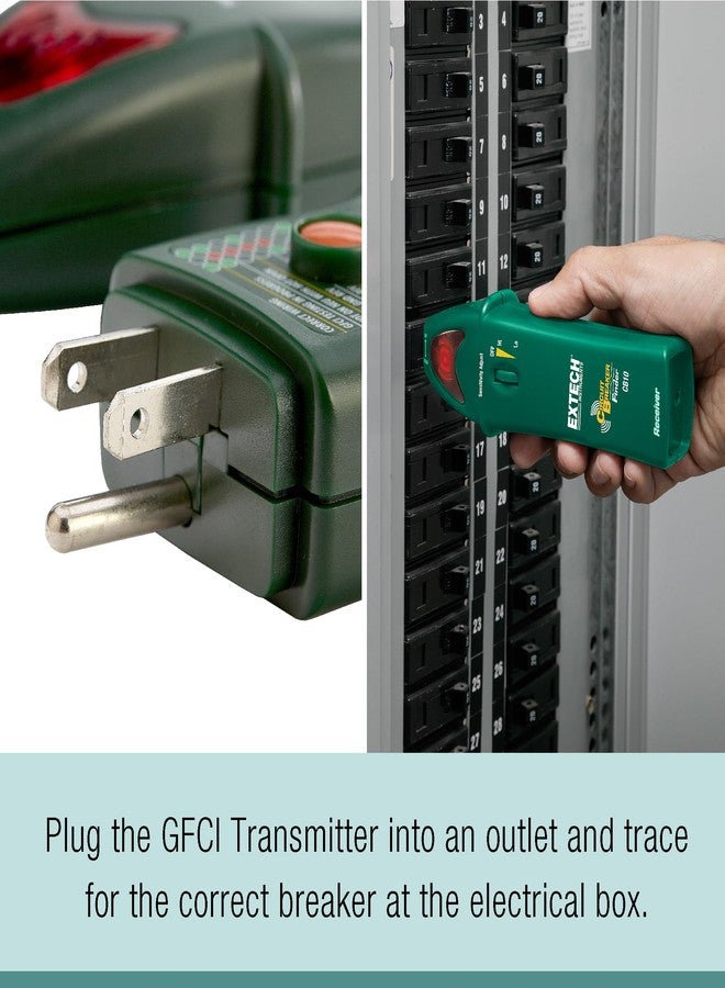 Extech CB10 Circuit Breaker Finder, Locates fuses/Breakers, Tests receptacles and GFCI Circuits - Image 3