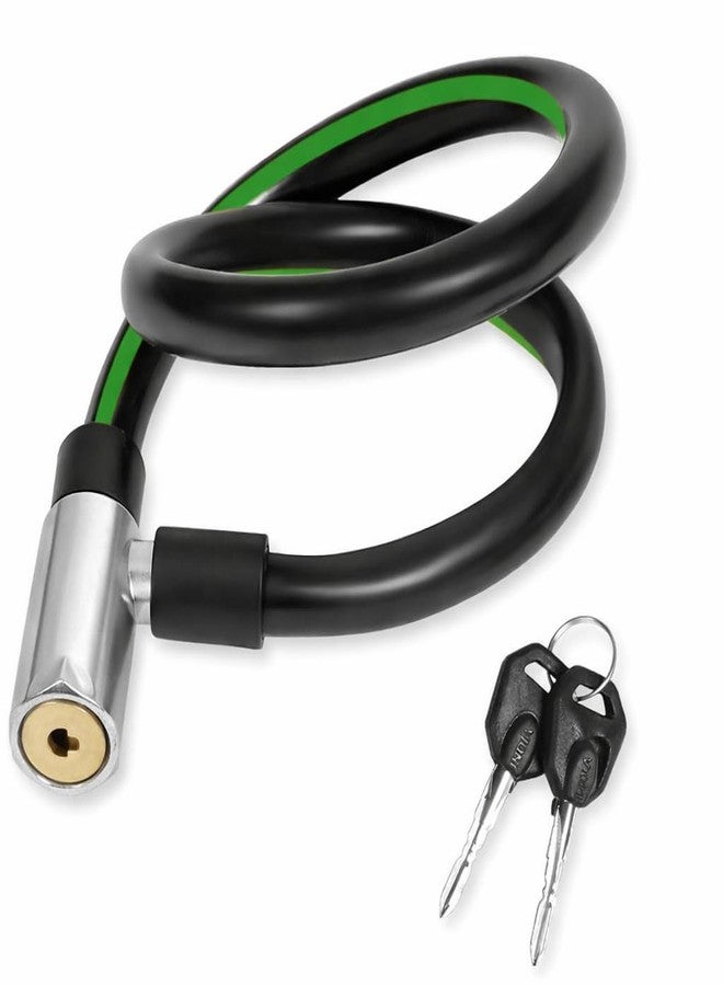 KONIO Helmet Lock Heavy Duty Steel Cable Lock for Bike, Motorcycle,Strollers, Gate & Luggage Security (Black, Pack-1) - Image 1