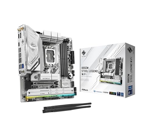 ASRock B860M Steel Legend WiFi 6E B860 LGA1851 Intel Core Ultra DDR5 8666 MHz 256GB M2 Micro ATX Motherboard Thunderbolt SATA3 60 Gbs PCIe 50 - Image 1