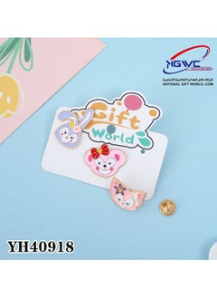 NATIONAL GIFT WORLD COMMERCIAL 3-Piece Anime Cartoon Stitch Badge Brooch Creative Character Brooch Badge 