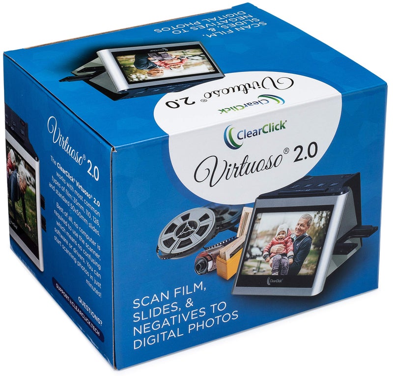 ClearClick Virtuoso 2.0 (Second Generation) 22MP Film & Slide Scanner with Extra Large 5" LCD Screen - Convert 35mm, 110, 126 Slides and Negatives to Digital Photos - Image 5