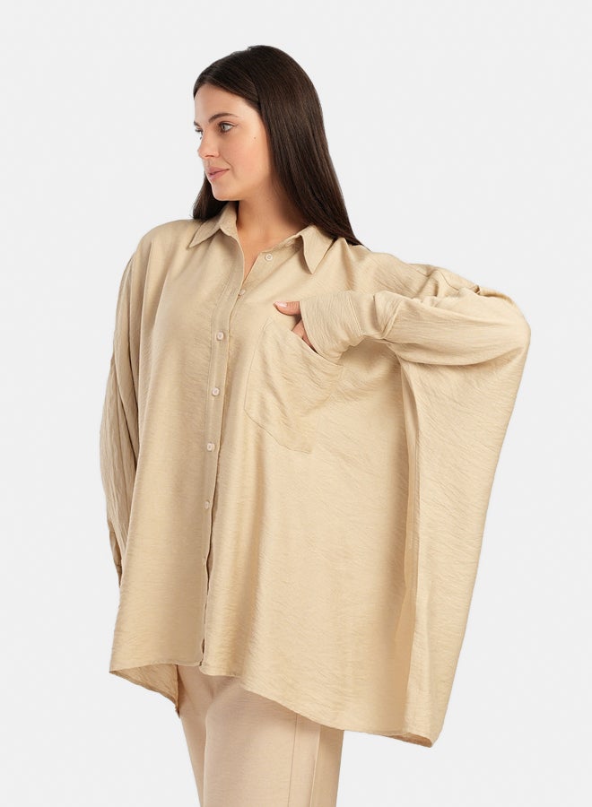 Carina Oversized Poncho Shirt - Image 1