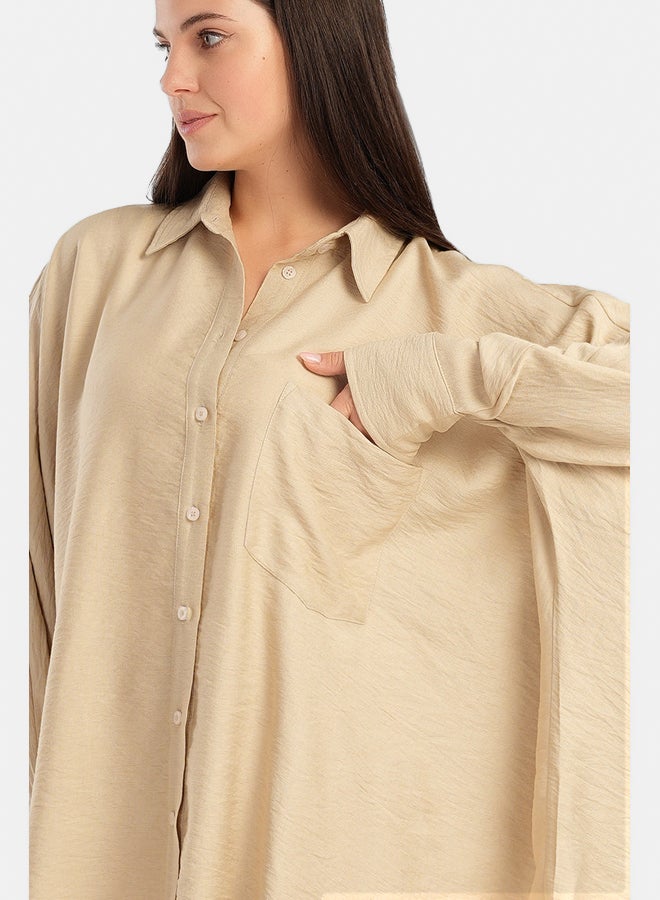 Carina Oversized Poncho Shirt - Image 3