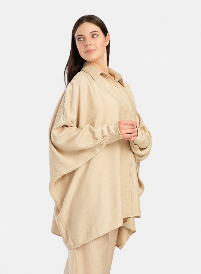 Carina Oversized Poncho Shirt - Image 5