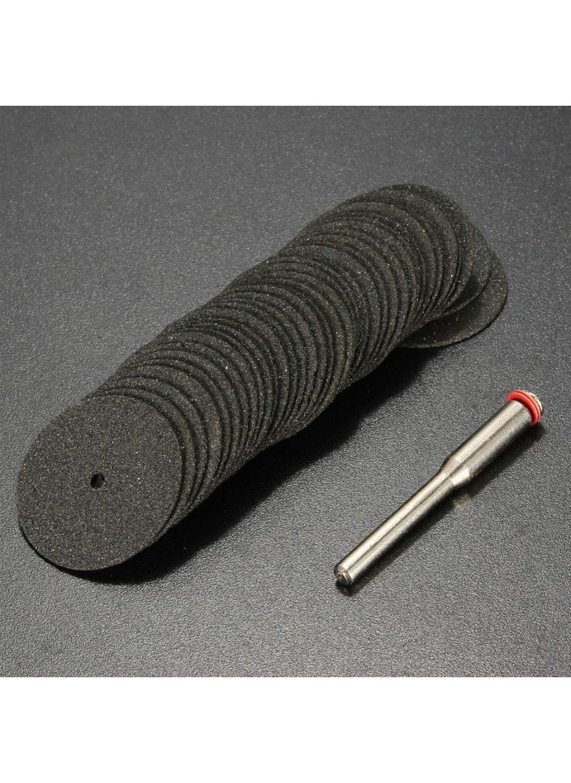 DIY Crafts DIY Crafts Pack Of 60 Pcs, Multi, Colour With 1 Pc Mandrel, 24mm Mini Diamond Cutting Discs Wheel Drill Bit For Rotary Tool Kit Cut Off Wh(Pack Of 60 Pcs, Multi, Colour With 1 Pc Mandrel)  - Image 2