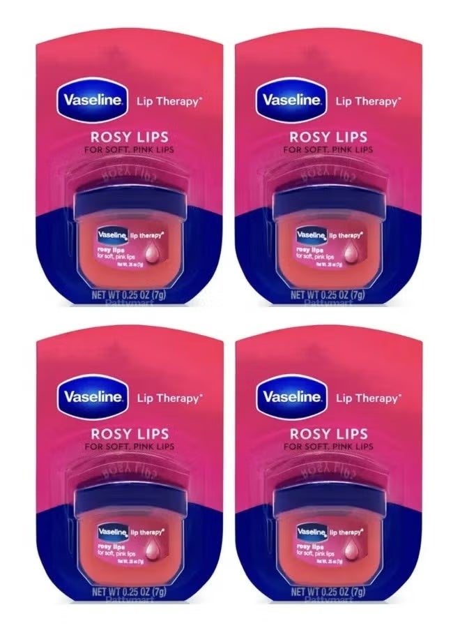 Vaseline 4Pcs Lip Care Rosy Lips 7g - Image 1