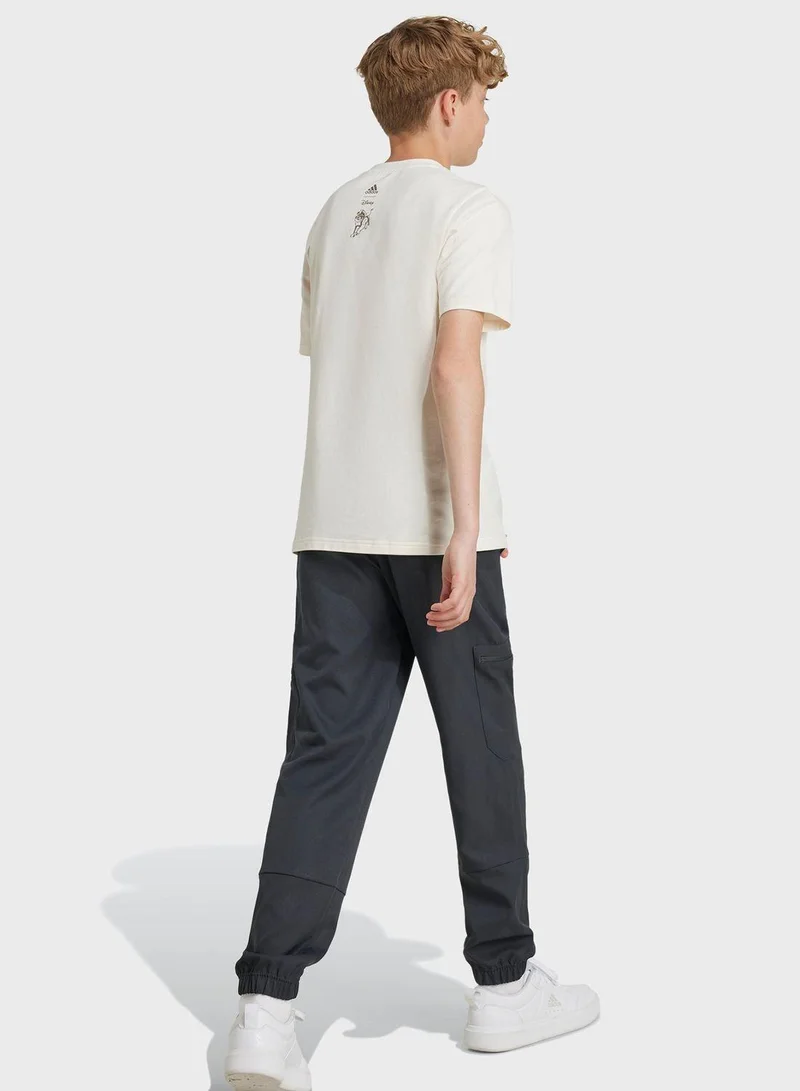 Adidas J Dy Lk Pnt Grey Training Pants 7-8Y