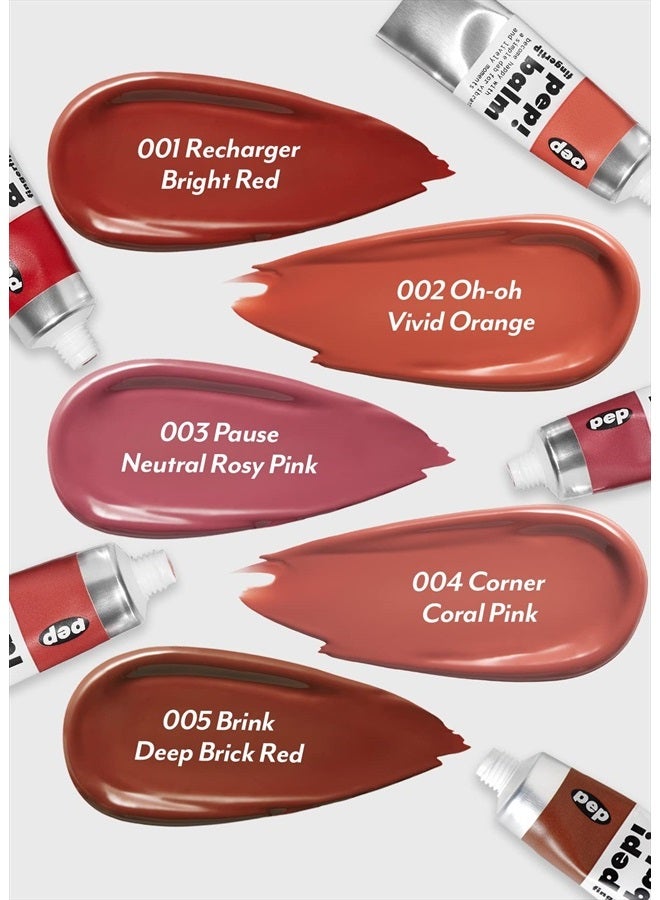 I'M MEME Multi-use Lip and Cheek Tint - Pep! Balm | With Shea Butter, Gift, Liquid Blush and Lip Paint, Travel-Friendly, 001 Recharger, 0.52 Oz - Image 5