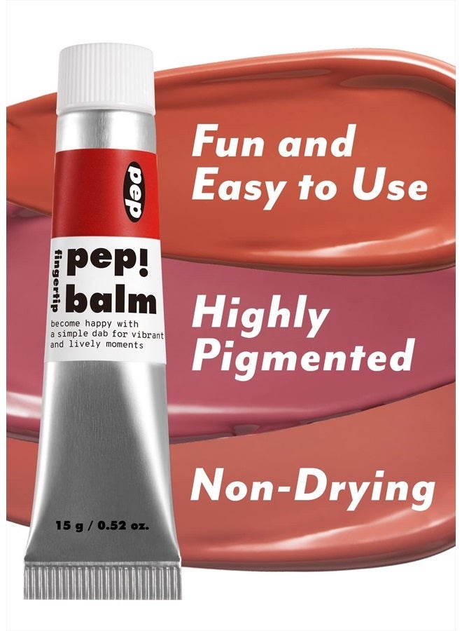 I'M MEME Multi-use Lip and Cheek Tint - Pep! Balm | With Shea Butter, Gift, Liquid Blush and Lip Paint, Travel-Friendly, 001 Recharger, 0.52 Oz - Image 2