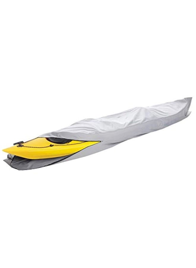 iCover 16ft Kayak Cover- Water Proof Heavy Duty Kayak/Canoe Cover Fits Kayak or Canoe up to 16ft Long and Beam Width up to 36in, Grey K7303C - Image 1