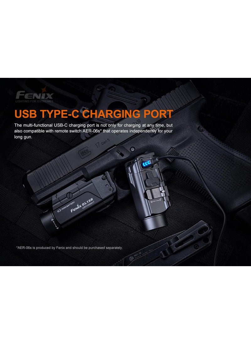 fenix Fenix GL19R 1200 Lumen Rechargeable LED Flashlight for Most Handguns and Pistols with EdisonBright Cable Holder case  - Image 3