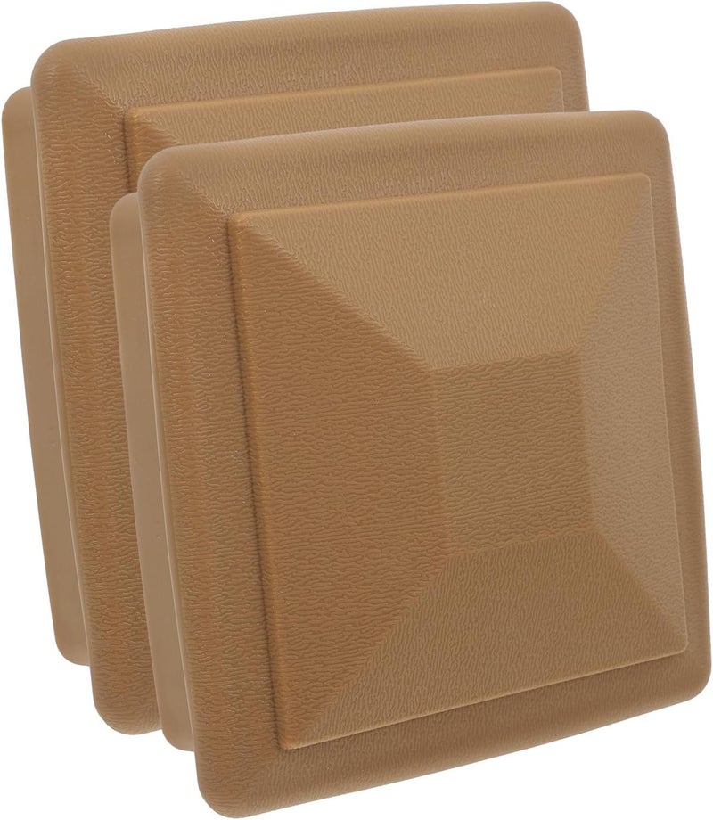 Uonlytech 2 Pcs PVC Post Caps Gate Post Toppers Plastic Deck Poles Cap Outdoor Protective for Mailbox - Image 1