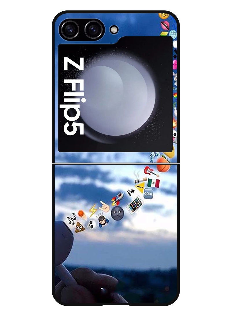 Theodor Protective Case Anti Scratch Shock Proof Bumper Cover For Samsung Galaxy Z Flip 5 Handfree - Image 1