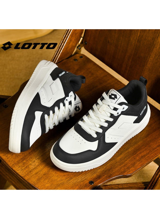 Lotto Men's Autumn Leather Sports Sneakers Casual Student Versatile Shoes Black Size 43 - Image 1
