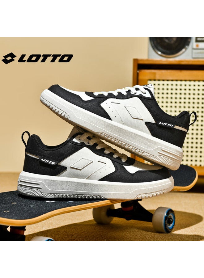 Lotto Men's Autumn Leather Sports Sneakers Casual Student Versatile Shoes Black Size 43 - Image 2