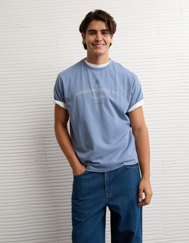 American Eagle AE Logo Graphic T-Shirt