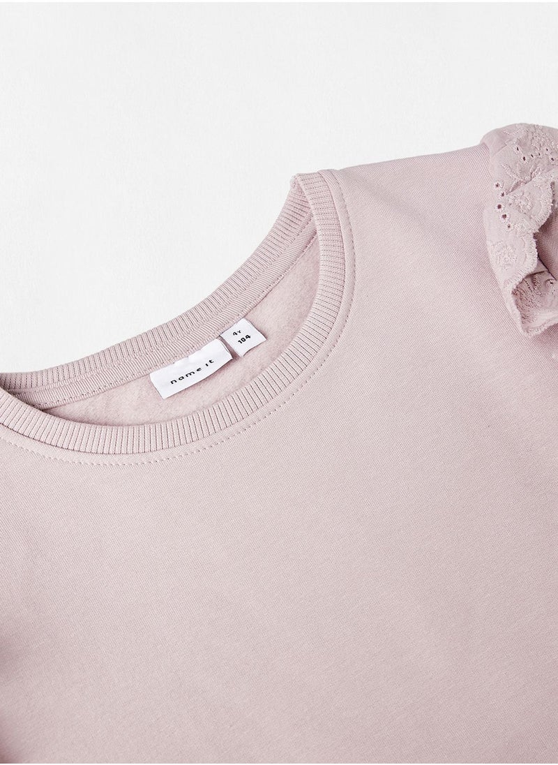 NAME IT - Kids Ruffle Sweatshirt - Image 1