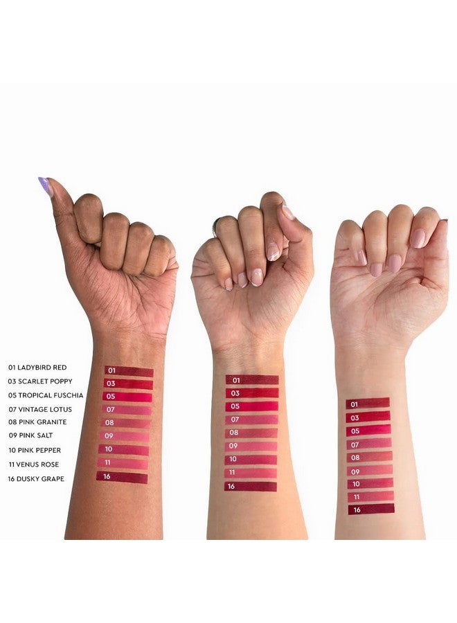 Kiro Non-Stop Airy Matte Liquid Lipstick - Rose Blush, 5ml | Super-Pigmented, Long-Lasting, hydrating | Waterproof, Smudge-Proof, Lightweight | Infused with Avocado & Apricot Oil - Image 5