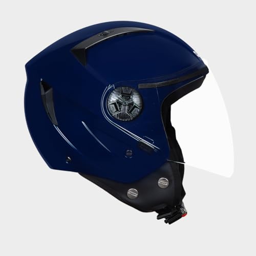 Studds Vogue ISI Certified Open Face Motorcycling Helmet for Men and Women with Clear Visor - Image 2