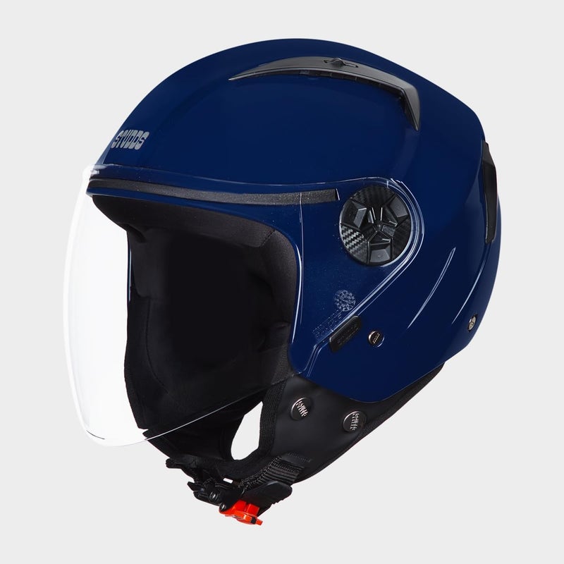 Studds Vogue ISI Certified Open Face Motorcycling Helmet for Men and Women with Clear Visor - Image 5