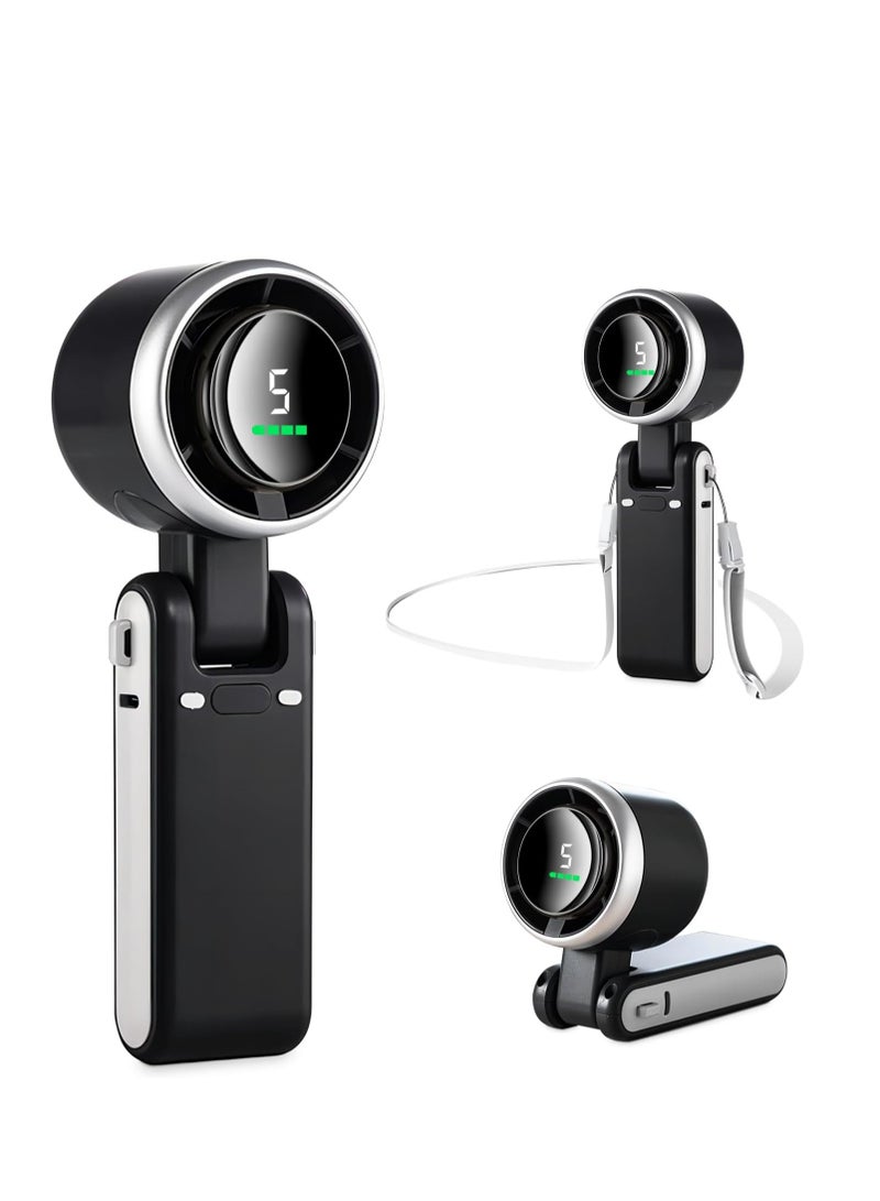 3 في 1 مروحة توربو صغيرة محمولة باليد، مروحة محمولة بحجم 12 ساعة - Image 1