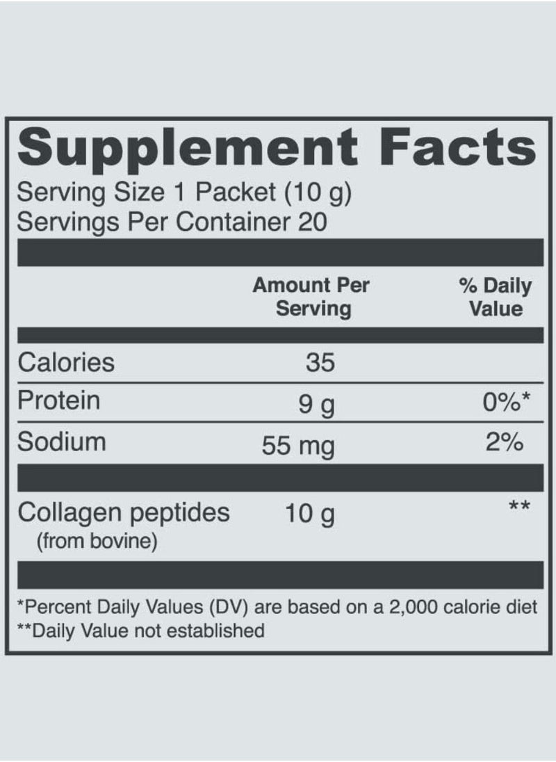 Vital Proteins - Vital Proteins Hydrolyzed Collagen Peptides Powder Supplement Travel Packs (Type I, III,20ct Per Box)- 10g Per Serving - Image 1