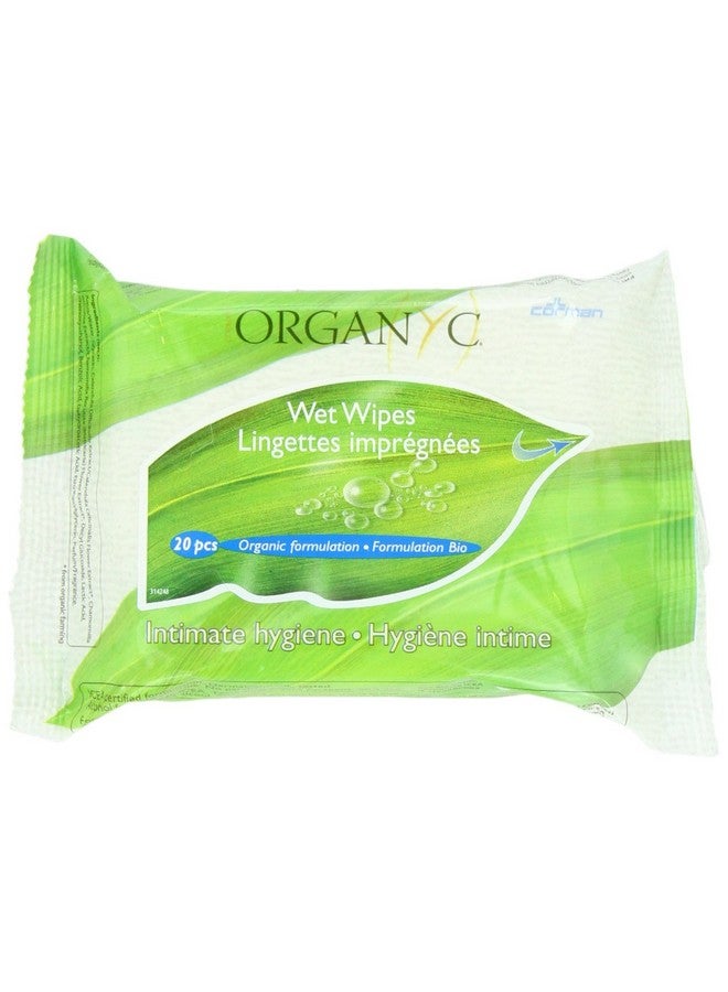 ORGANYC ORGANYC 100% Organic Cotton Feminine Hygiene Wipes, 20-count Packages (Pack of 6) - Image 1