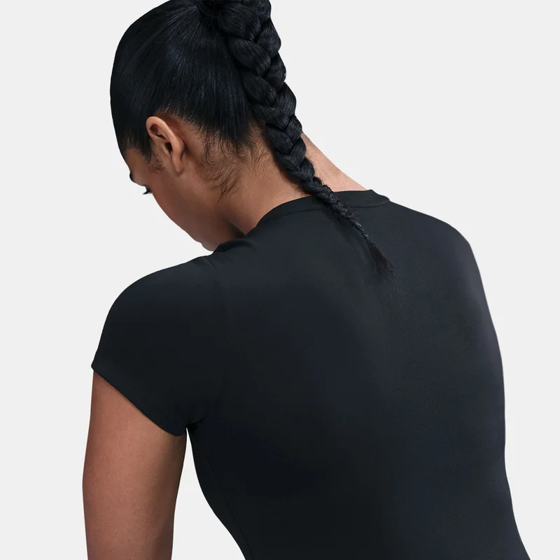 Nike Black Women's One Fitted Dri-FIT Training Top for Women | Best Price UAE