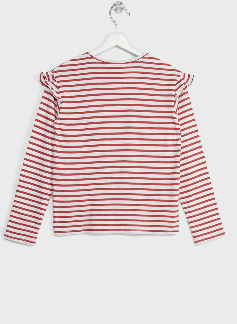 MANGO Kids Striped T-Shirt - Image 2