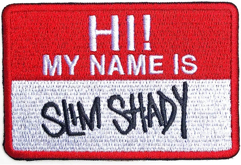 Patch Slim Shady Name Badge New Official