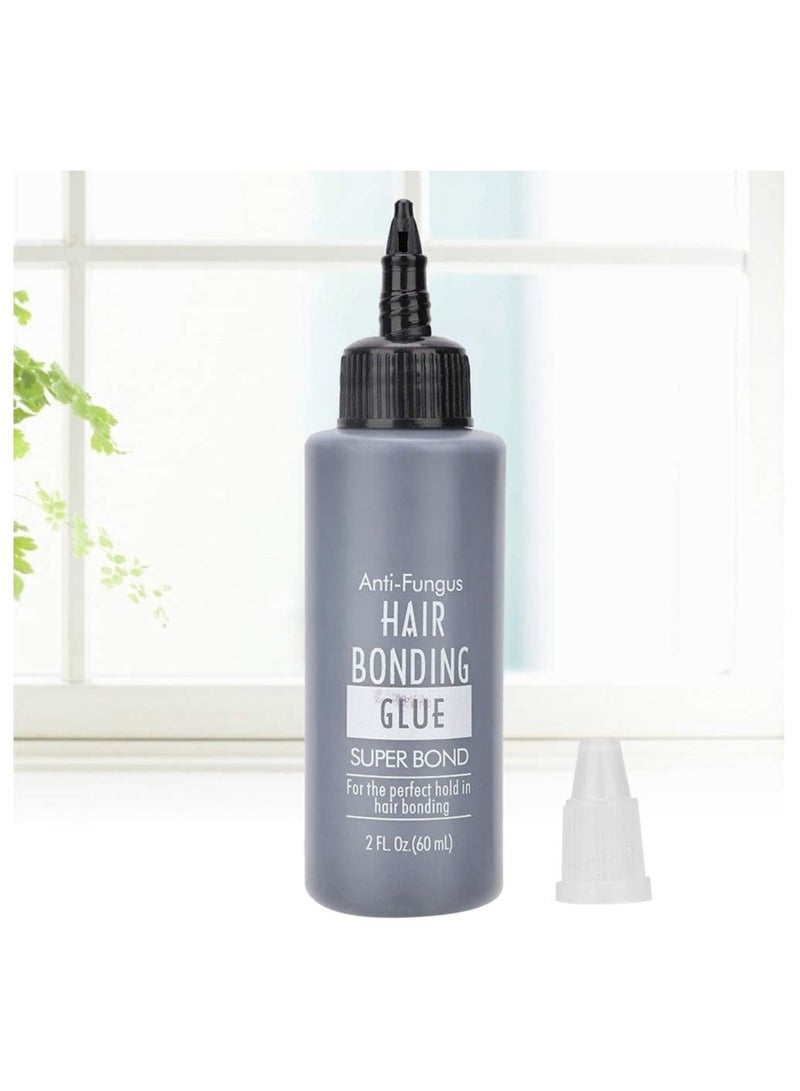 إستيل غراء ربط الشعر، غراء مضاد للحساسية، غراء جل لتطويل الشعر المستعار من أجل صالونات التجميل الاحترافية، غراء ربط الشعر الفائق، قطع شعر دانتيل (60 مل) - Image 1