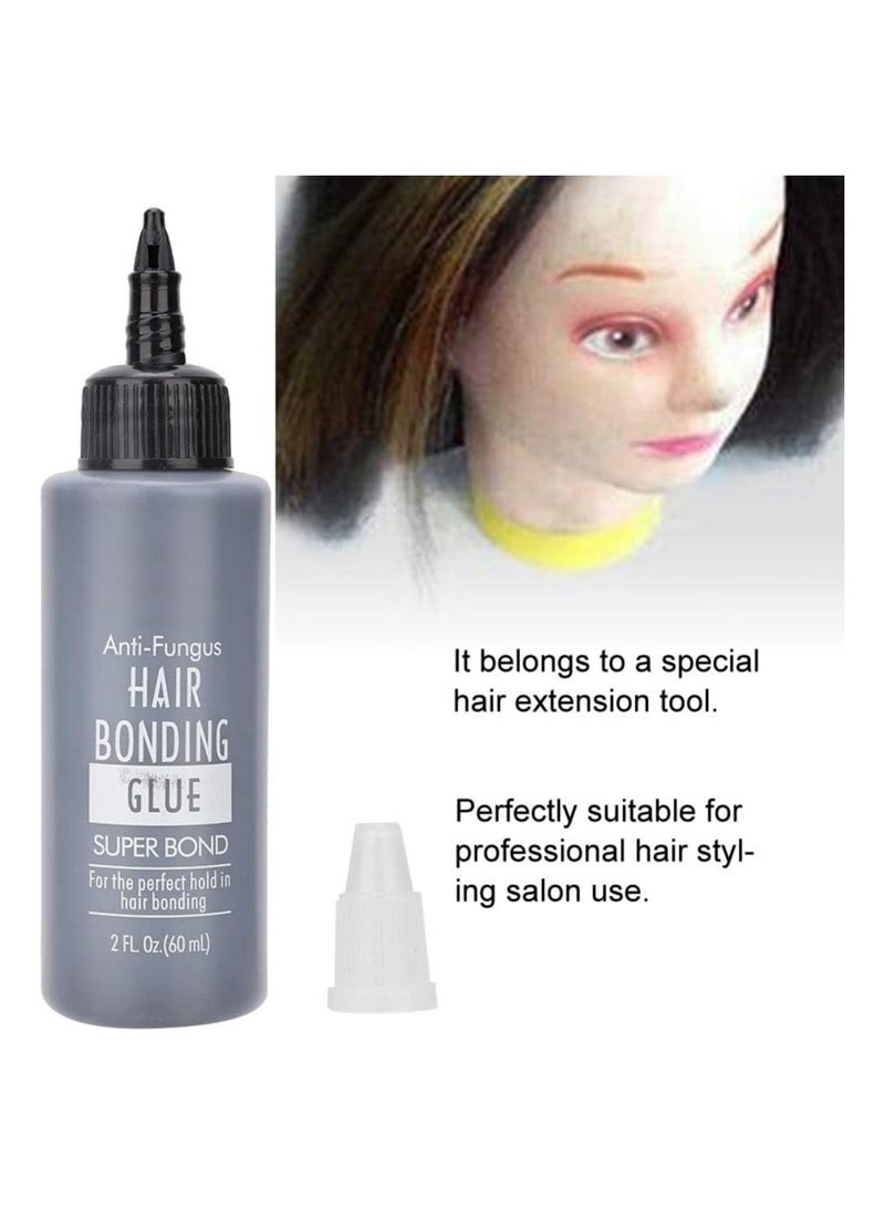إستيل غراء ربط الشعر، غراء مضاد للحساسية، غراء جل لتطويل الشعر المستعار من أجل صالونات التجميل الاحترافية، غراء ربط الشعر الفائق، قطع شعر دانتيل (60 مل) - Image 4