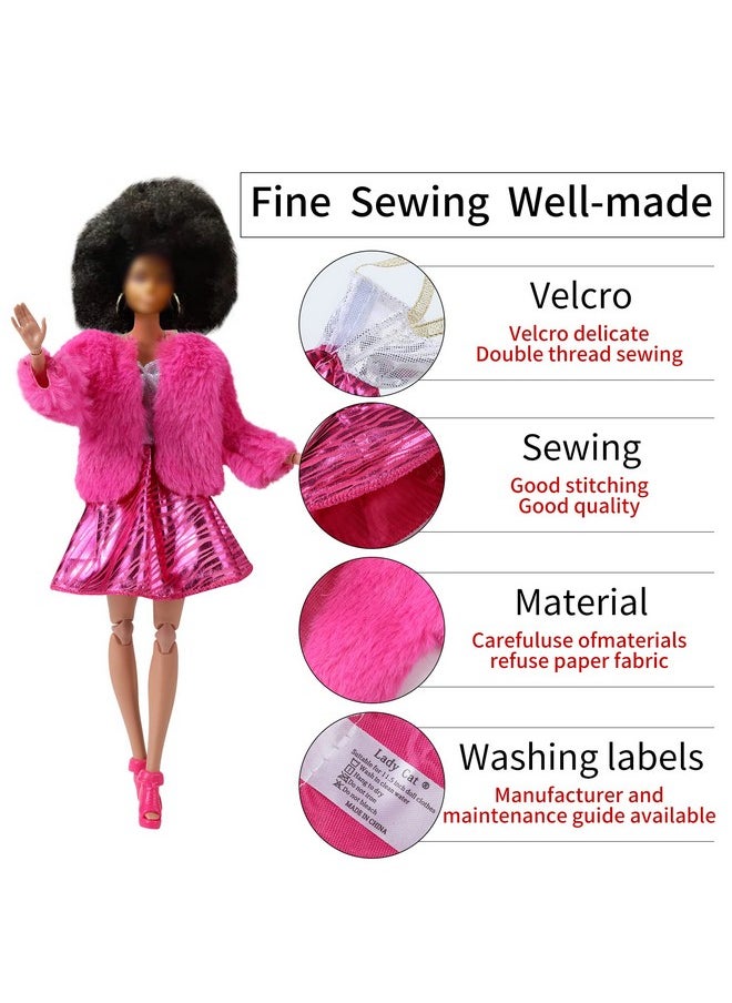 Lady Cat - 11.5 Inch Doll Clothes And Accessories25 Pieces Of Clothes20 Pairs Of Shoes1 Gift Boxnot Random (Style As Pictured) - Image 1