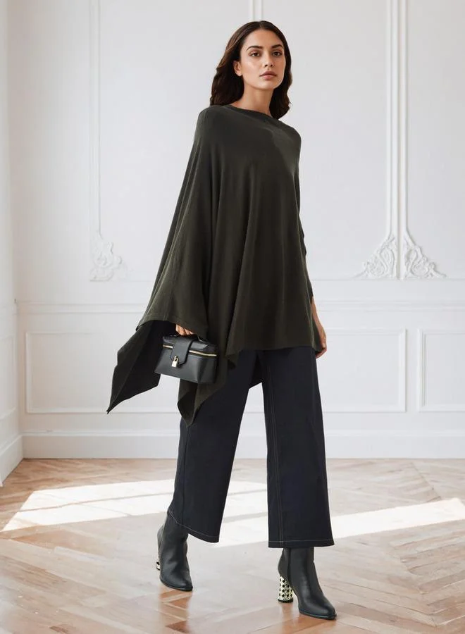 Iconic Iconic Cape Top with Long Sleeves