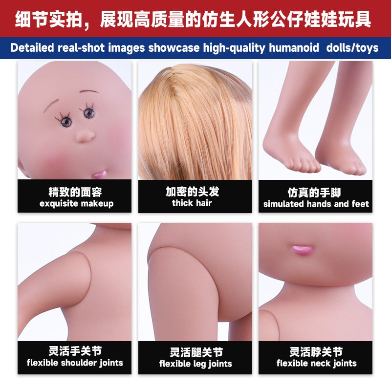 دمية البطاطس الإسبانية ميا، طقم دمية عارية، والدورف صناعة يدوية، جسم دمية DIY - Image 5