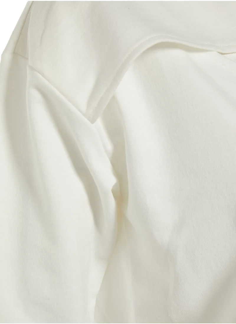trendyol Cut Out Detail Hoodie