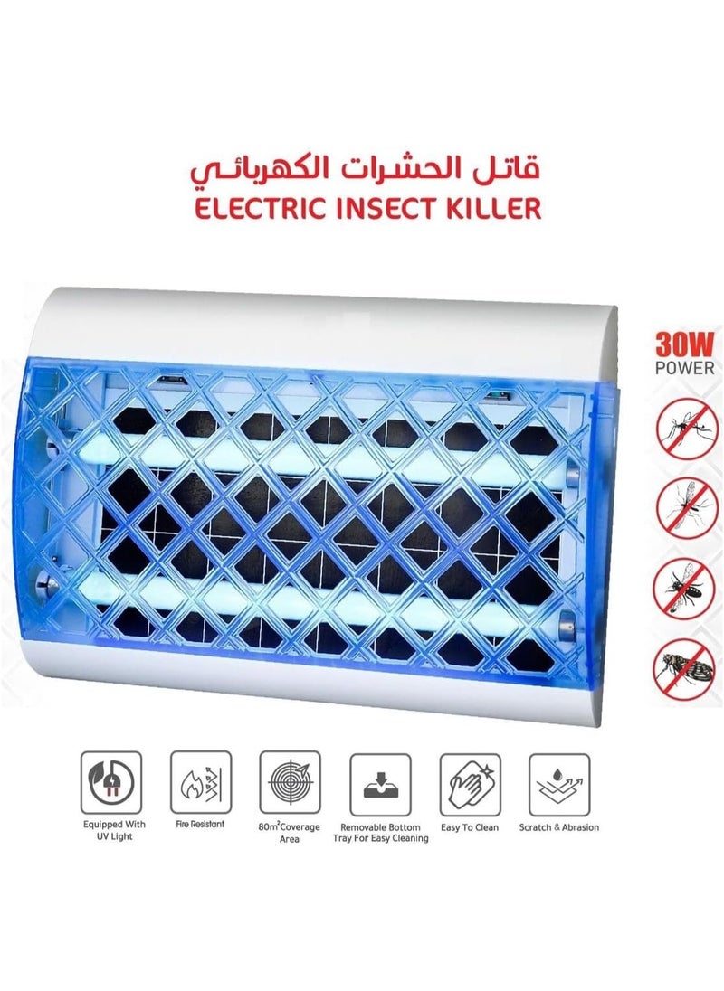 توسكانا يو أفضل قاتل للبعوض والحشرات الطائرة داخل وخارج المنزل بواسطة الصعق الكهربائي وإضاءة اليو في , صاعق الناموس و البعوض والذباب الكهربائي 30 واط  - Image 4