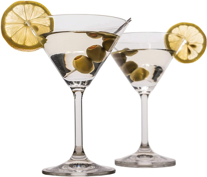 Patrani Fashion Patrani Fashion Martini Glass Wine Glass 185 ML Set of 2 for Cocktails Water Wine Juice Dessert and Everyday Use Crystal Clear Classic Margarita Glasses Premium Hand Blown Cocktail - Image 1