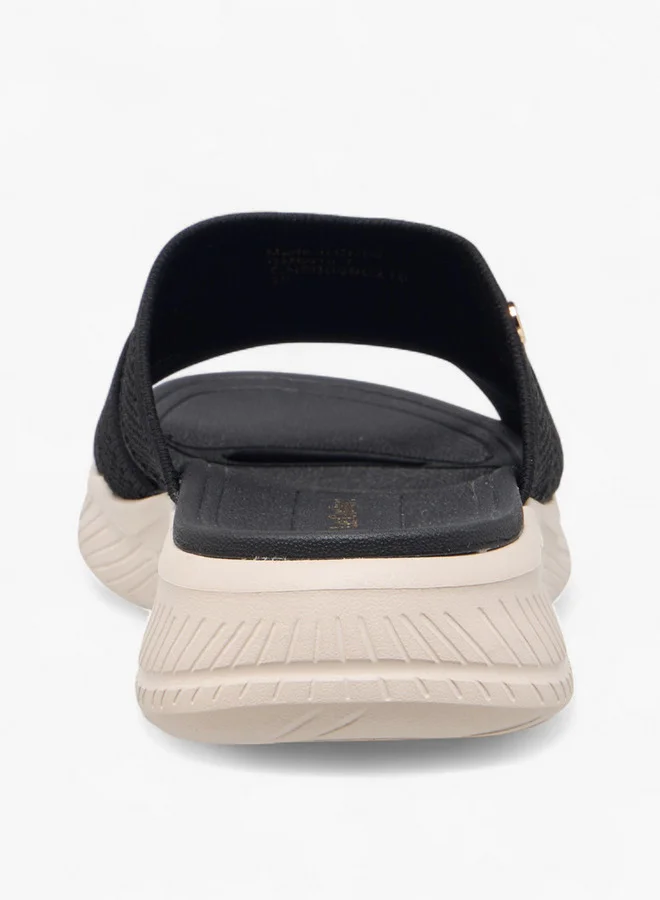 Le Confort Women's Textured Slip-On Flyknit Comfort Sandals